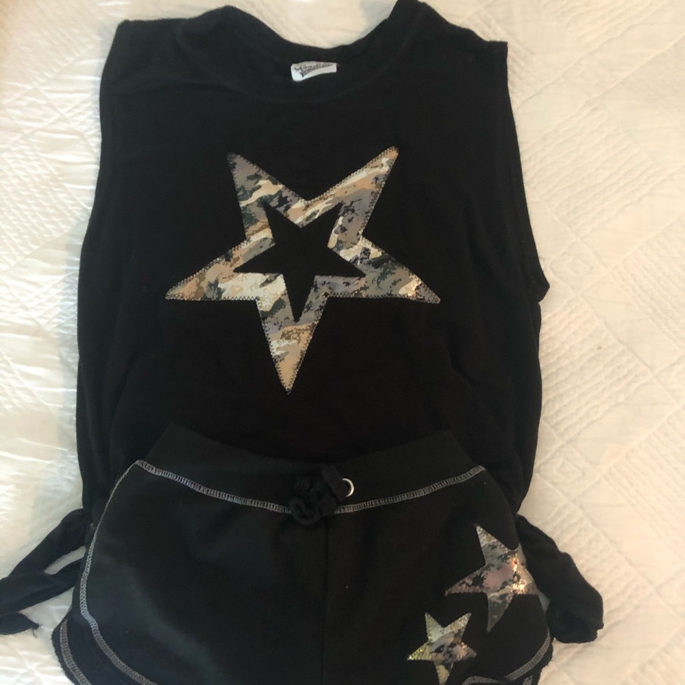 Random hearts Shorts set